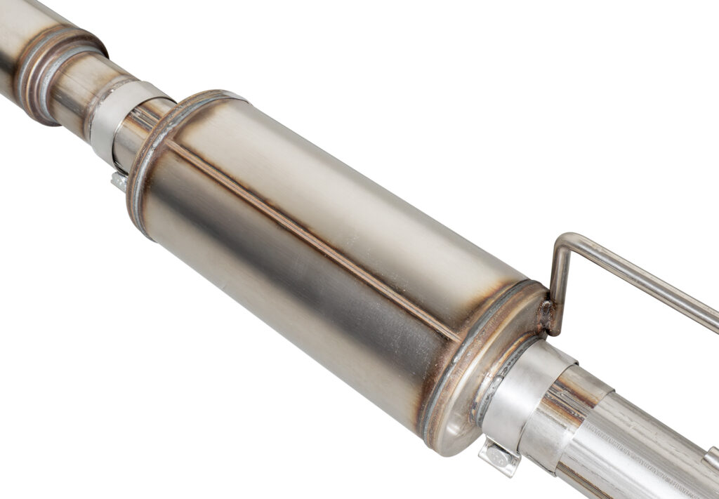 STILLEN high-flow muffler for Ford F-150 cat-back exhaust system with drone-free tuning