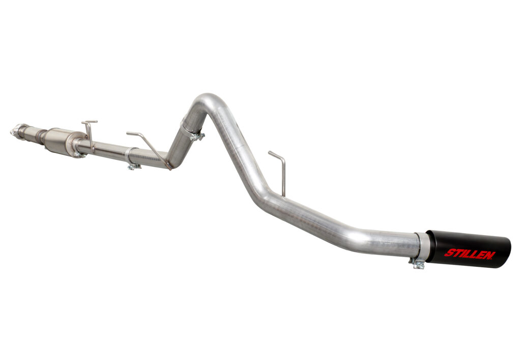Black tip option on STILLEN Cat-Back Exhaust for 2021–2025 Ford F-150 with stealth performance look