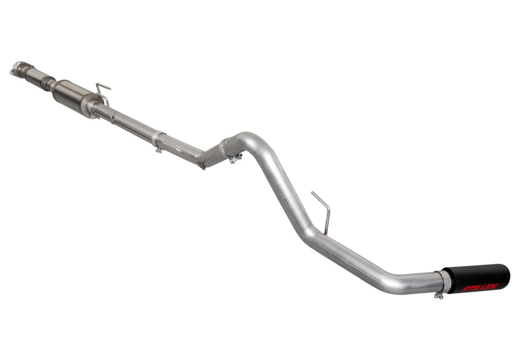 Black tip option on STILLEN Cat-Back Exhaust for 2021–2025 Ford F-150 with stealth performance look