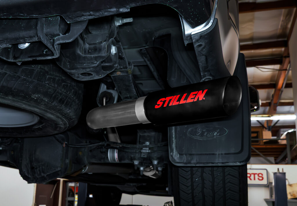 Black tip option on STILLEN Cat-Back Exhaust for 2021–2025 Ford F-150 with stealth performance look